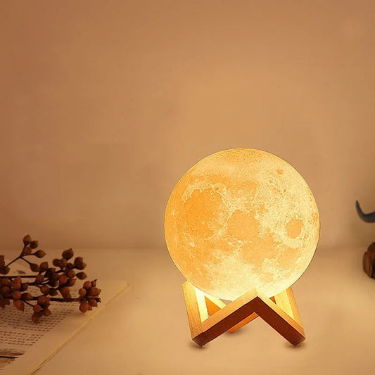 3D Printing Moon Night Table Lamp – A Luminous Piece of the Moon for Your Night