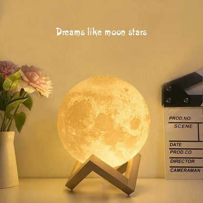 3D Printing Moon Night Table Lamp – A Luminous Piece of the Moon for Your Night