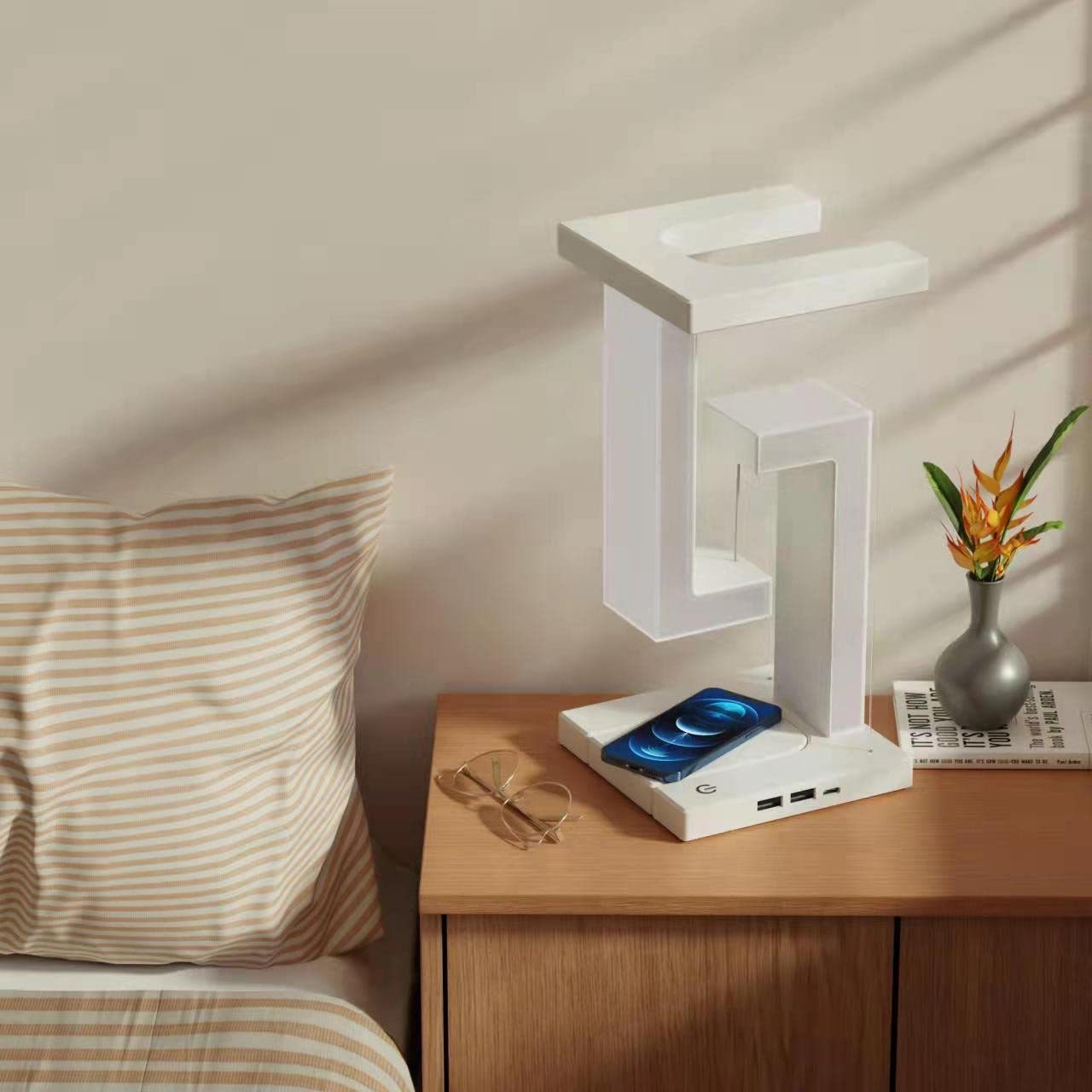 Creative Wireless Charging Suspension Lamp – Illuminate & Power Up in Style